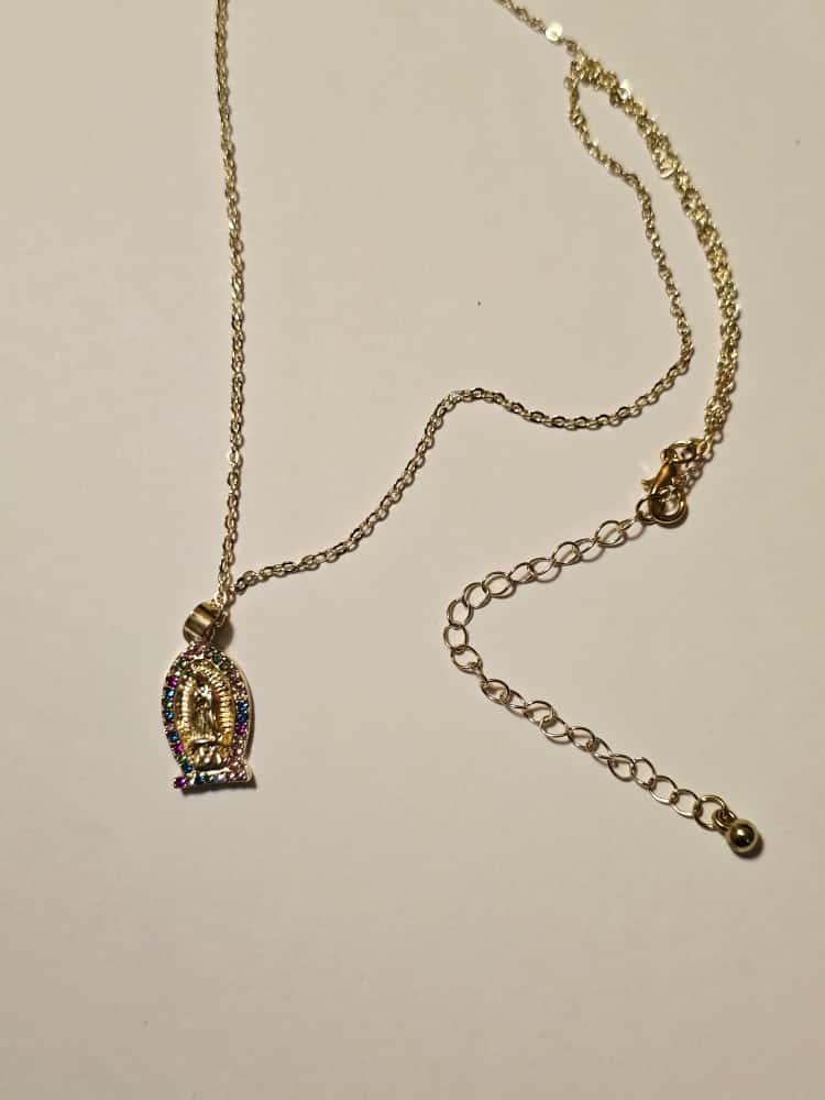 Lady of Guadalupe Colorful Pendant