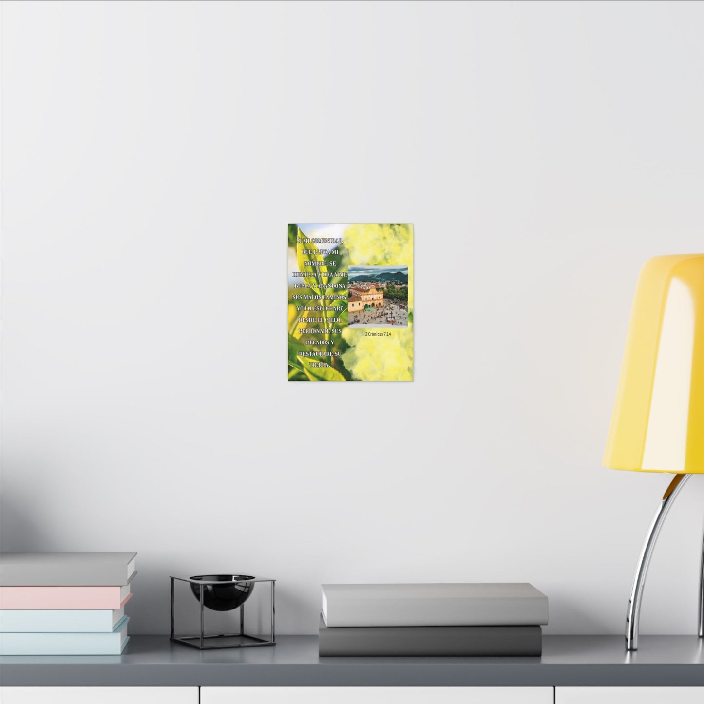 Wall Art – "Si mi pueblo se arrepiente..." 2 Crónicas 7:14 Bible Verse Matte Stretched Canvas