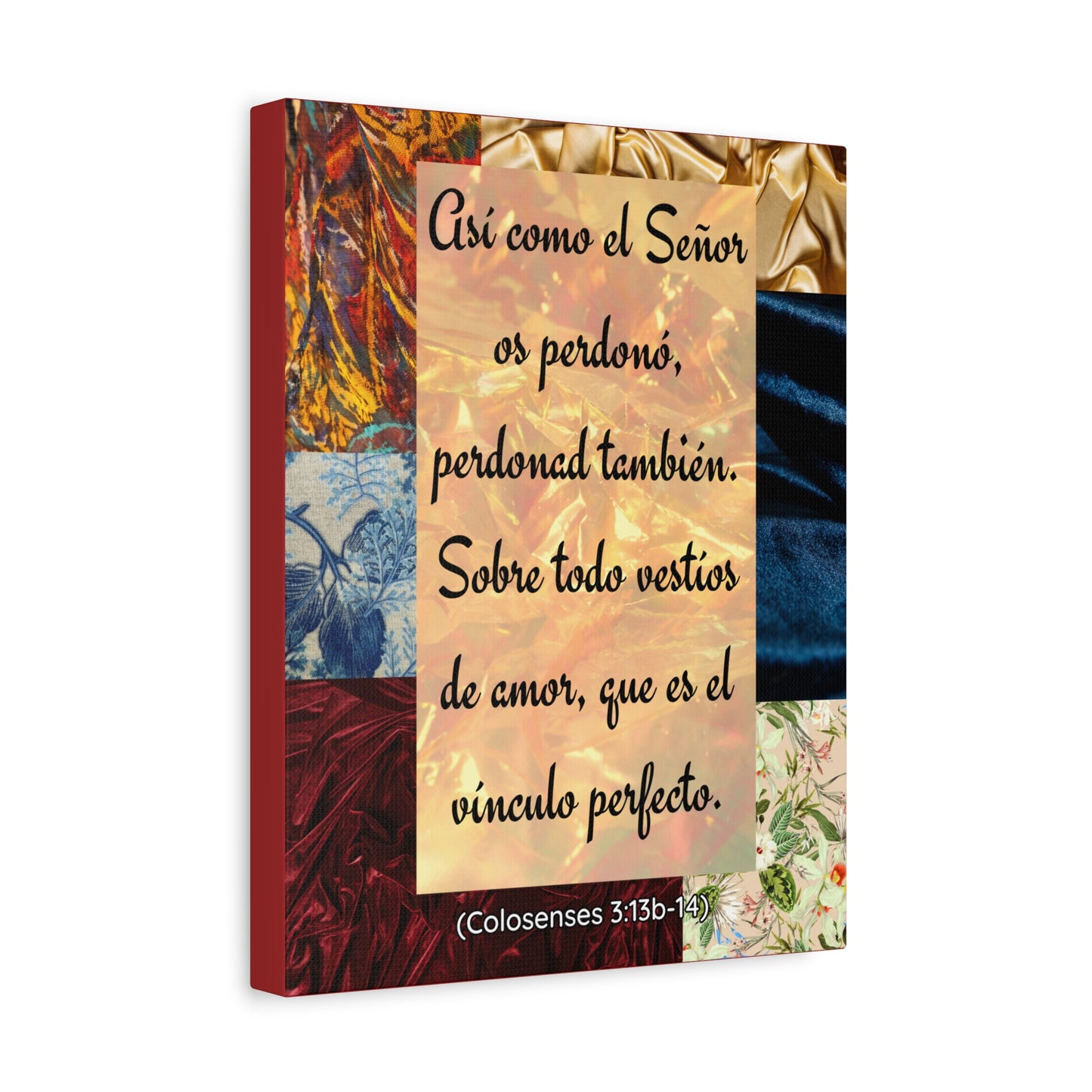 "Vestíos de amor" (Colosenses 3:13b-14)- Canvas wall decor