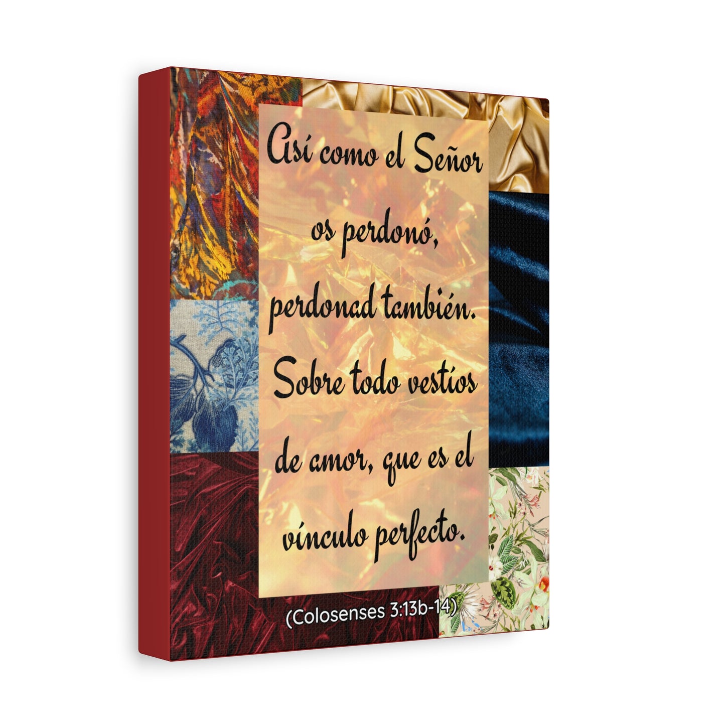 "Vestíos de amor" (Colosenses 3:13b-14)- Canvas wall decor