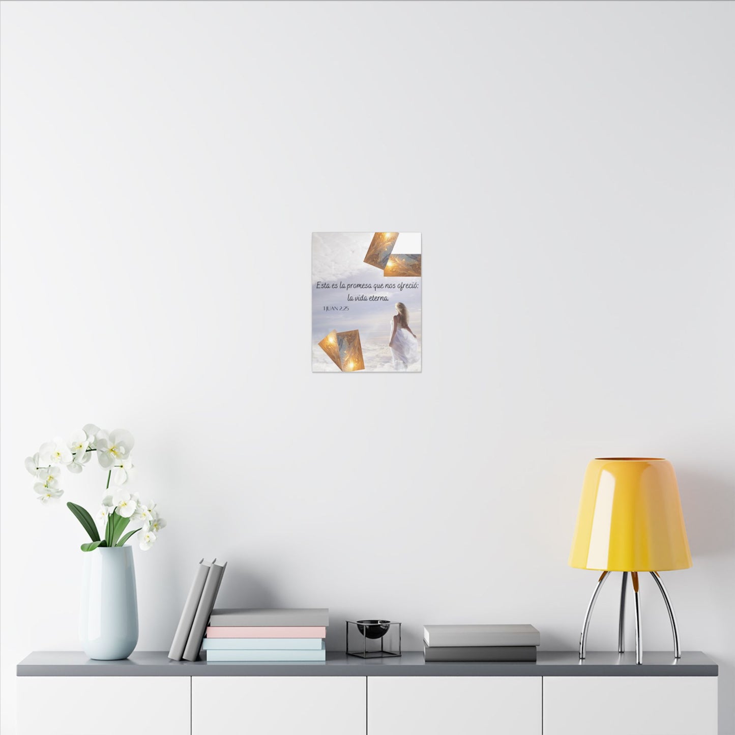 Matte Canvas - 'Esta es la promesa que nos ofreció: la vida eterna' Religious Wall Art