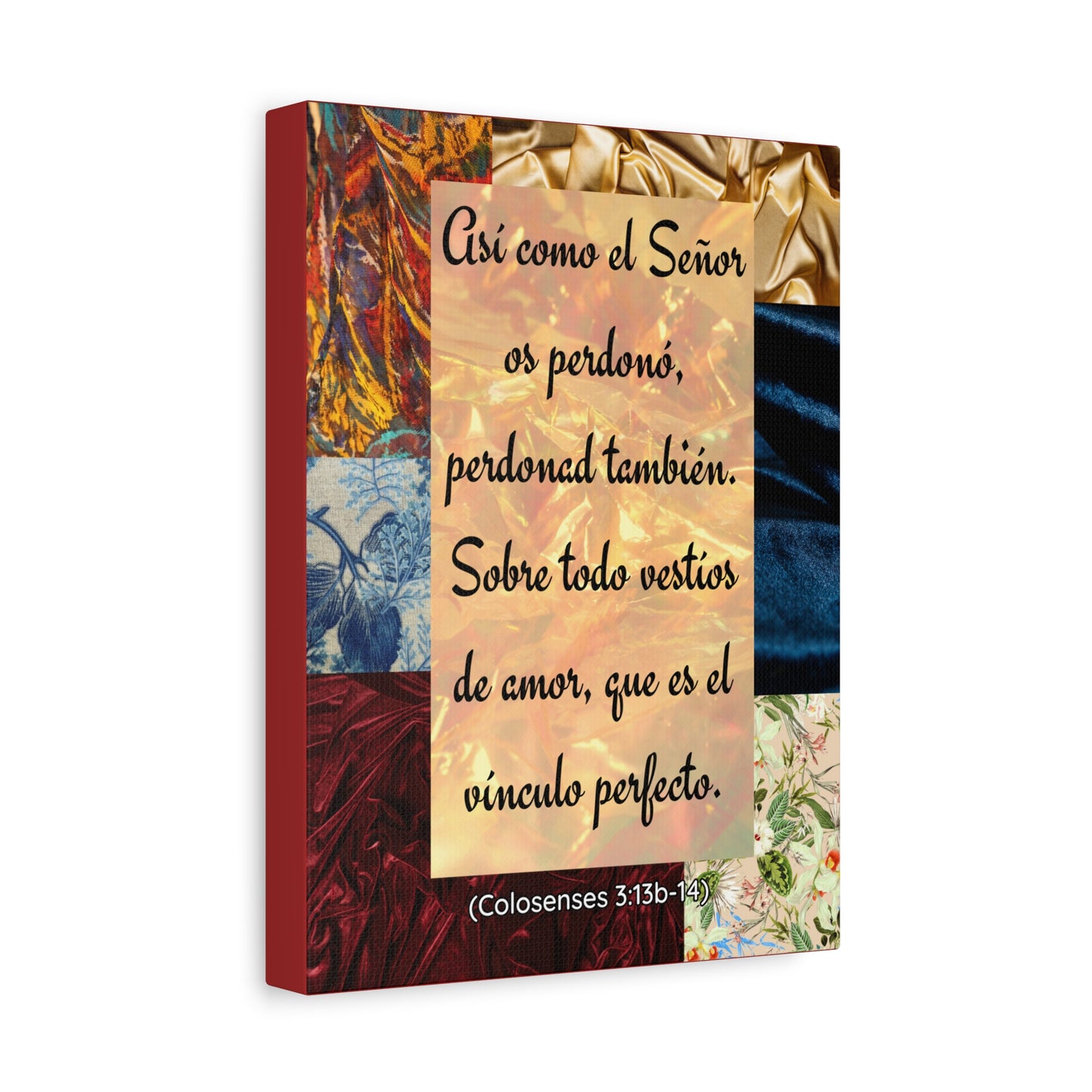 "Vestíos de amor" (Colosenses 3:13b-14)- Canvas wall decor