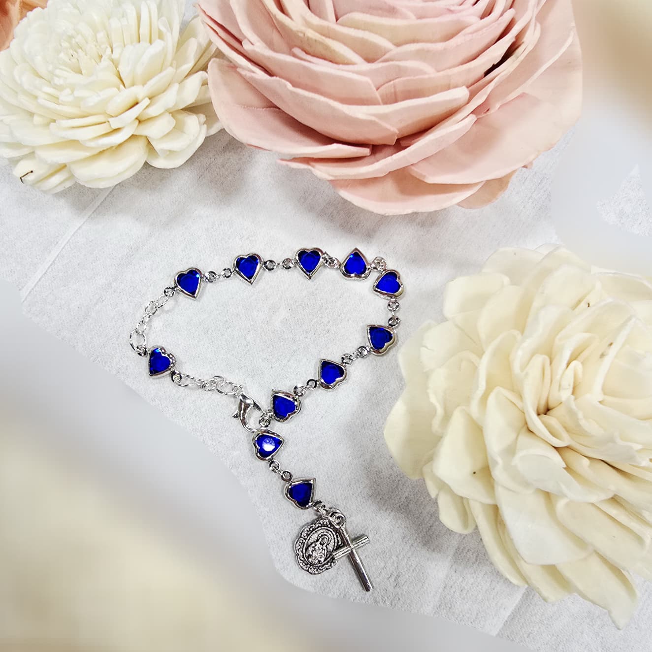 Immaculate Heart of Mary and Jesus Bracelet