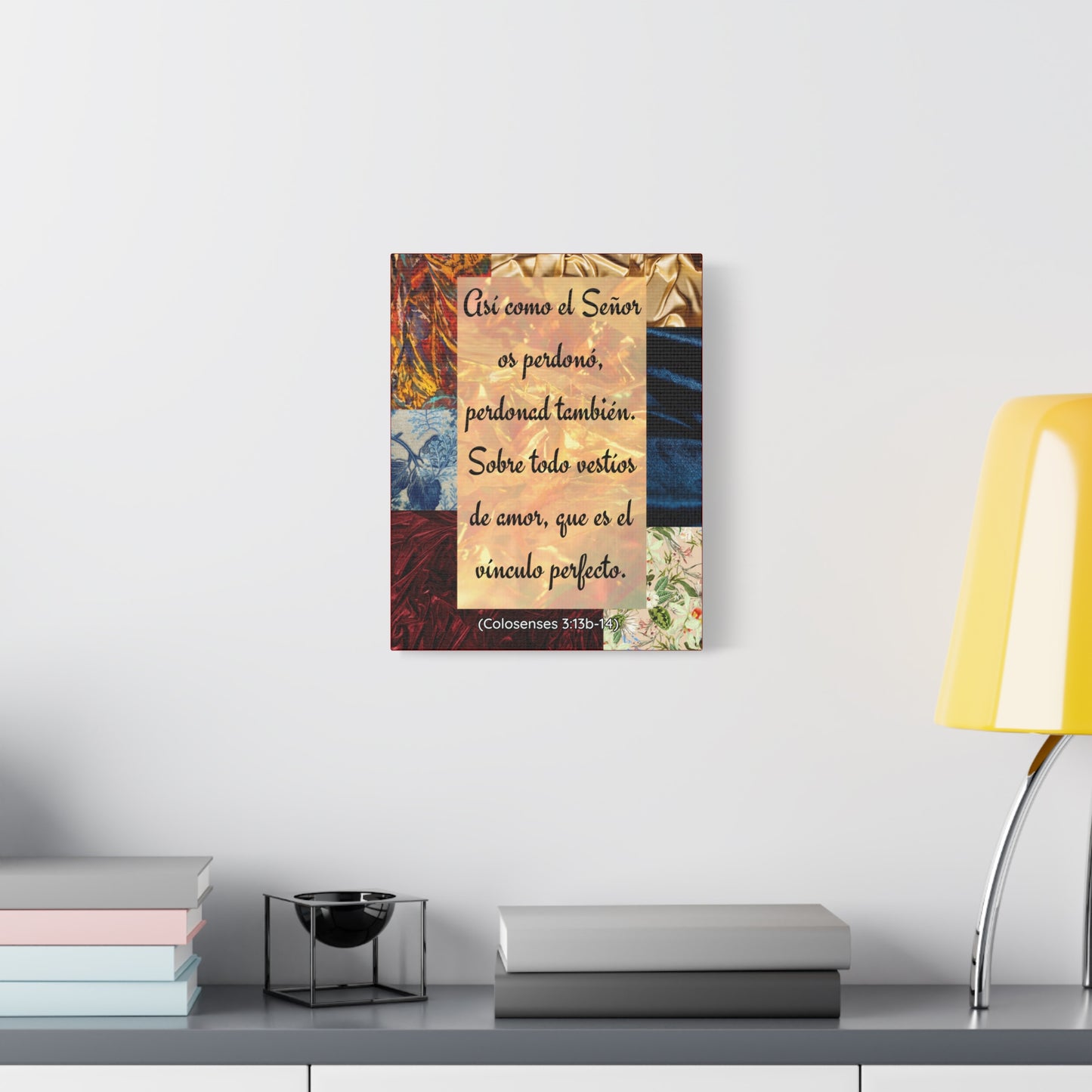 "Vestíos de amor" (Colosenses 3:13b-14)- Canvas wall decor