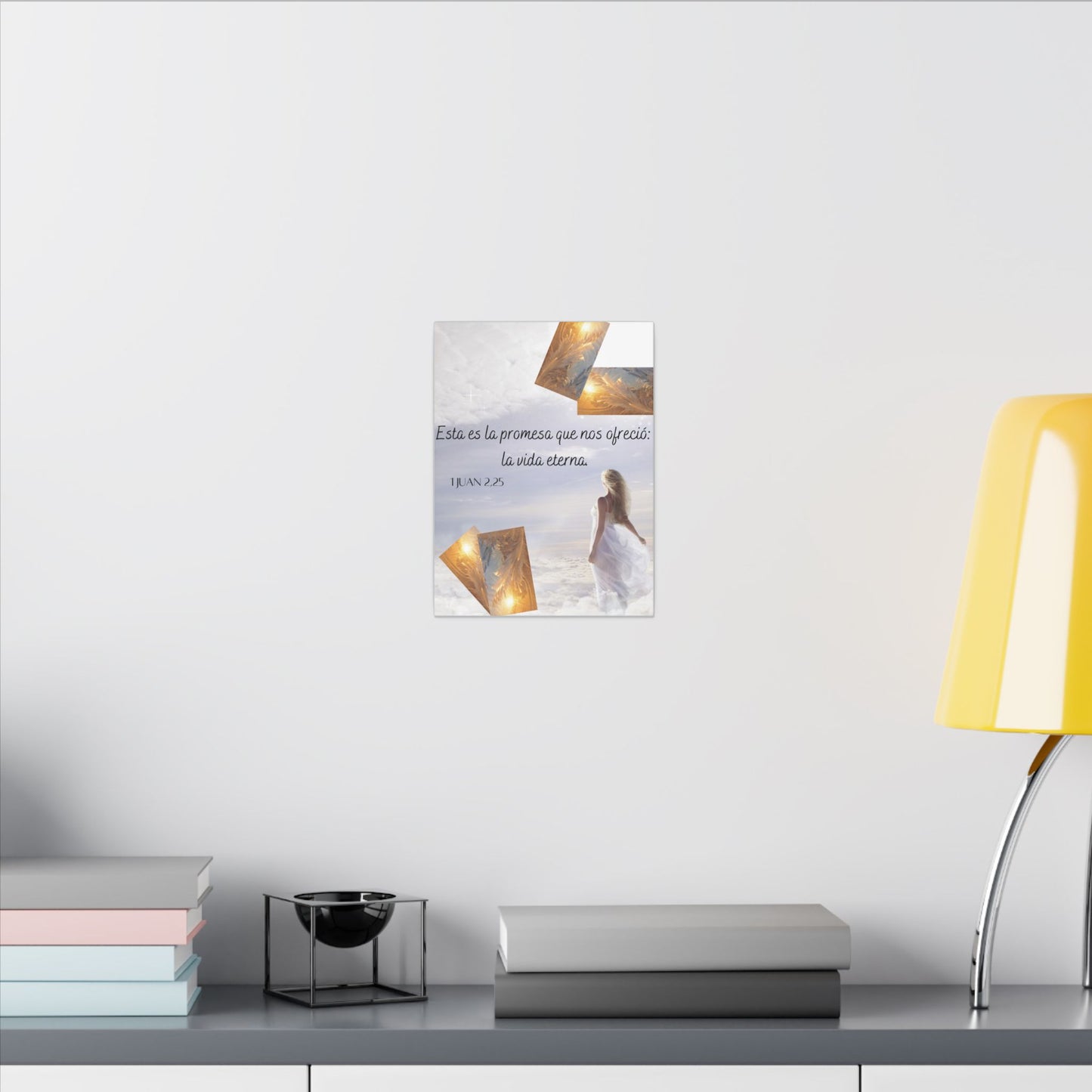 Matte Canvas - 'Esta es la promesa que nos ofreció: la vida eterna' Religious Wall Art
