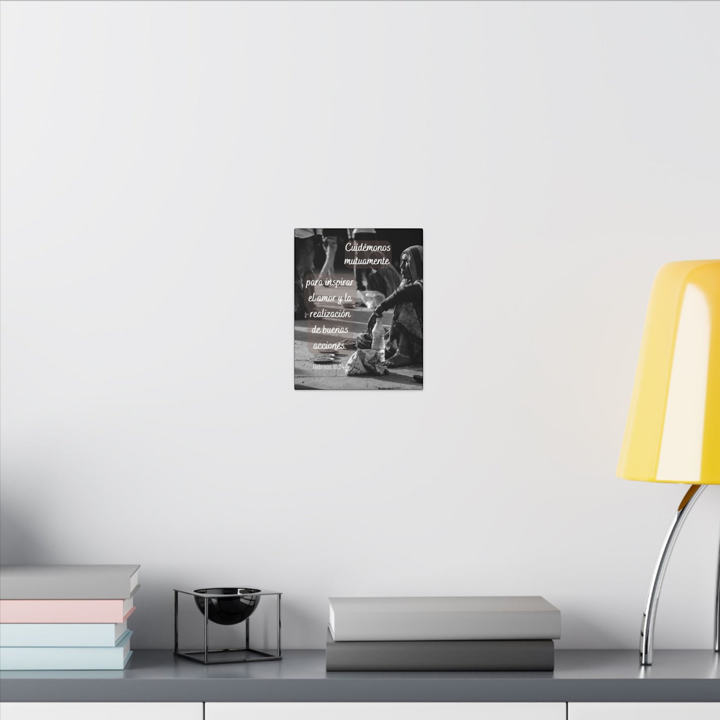 Hebrews 10:24 Spanish Canvas Wall Art — "Cuidémonos mutuamente" Inspirational Matte Print