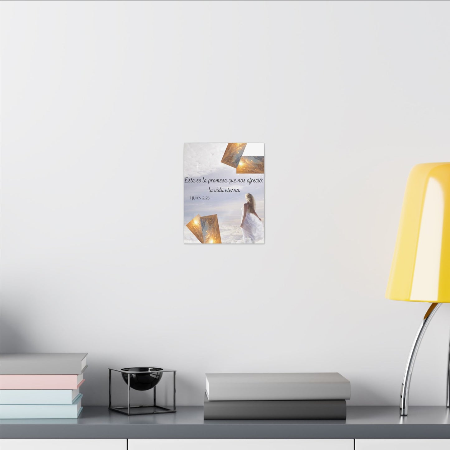 Matte Canvas - 'Esta es la promesa que nos ofreció: la vida eterna' Religious Wall Art