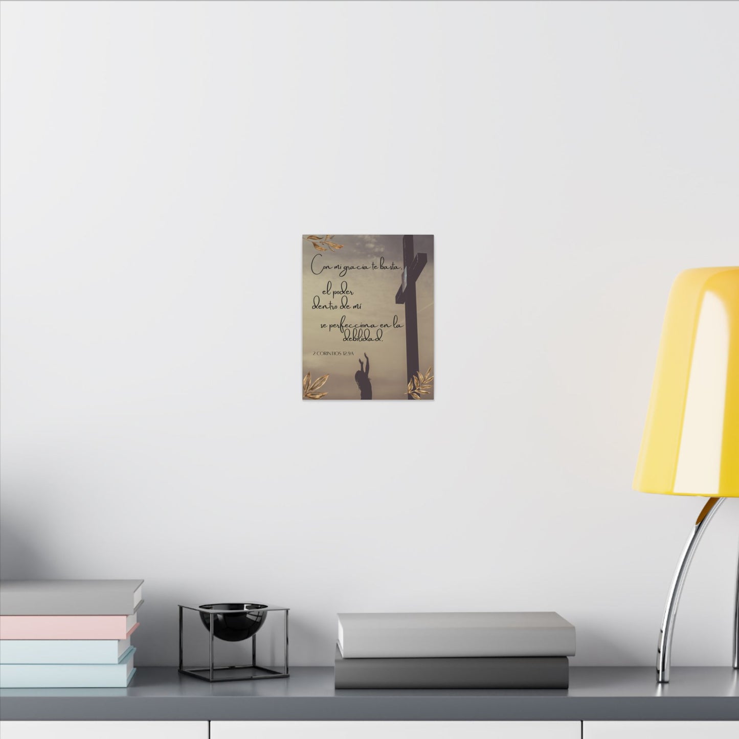 Wall canvas "Con mi gracia te basta"