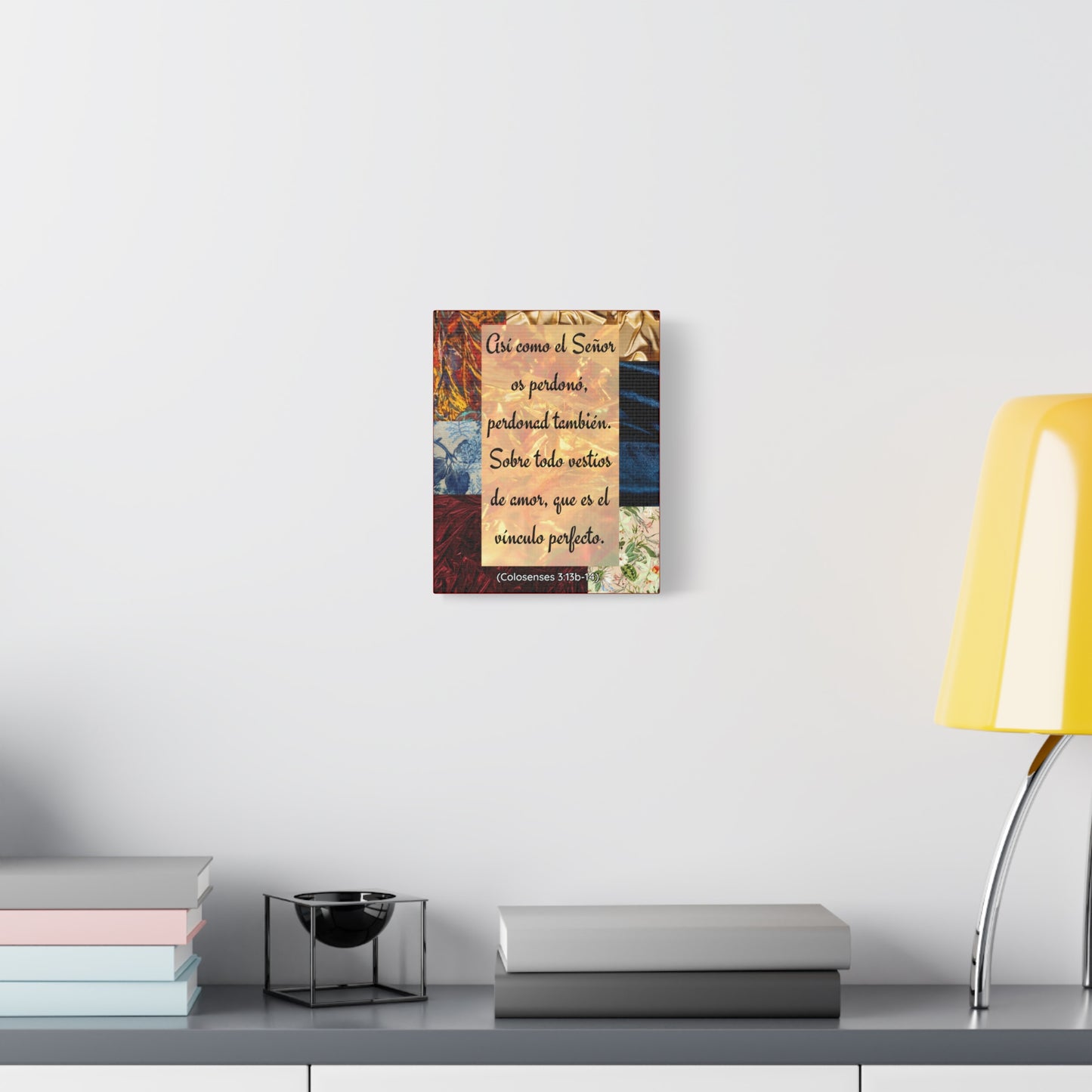 "Vestíos de amor" (Colosenses 3:13b-14)- Canvas wall decor