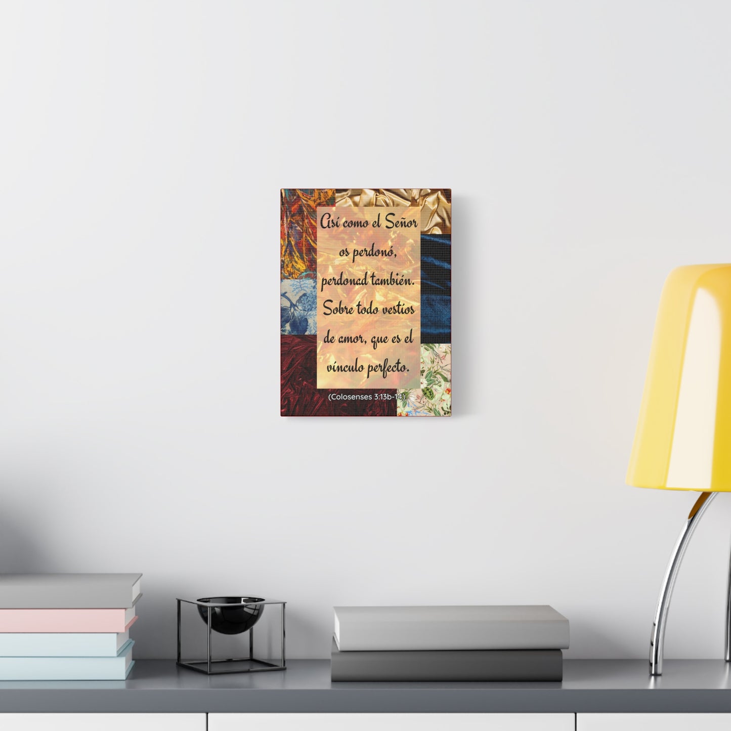 "Vestíos de amor" (Colosenses 3:13b-14)- Canvas wall decor
