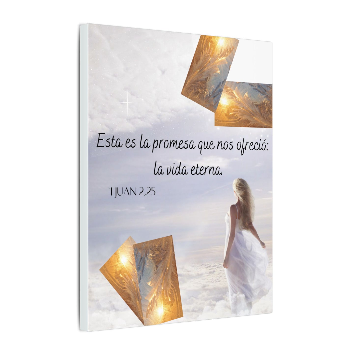 Matte Canvas - 'Esta es la promesa que nos ofreció: la vida eterna' Religious Wall Art
